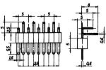 Stecker 9-polig, abgewinkelt,