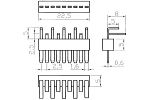 Stecker 9-polig, abgewinkelt,