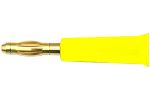 Bananenstecker 4 mm, gelb, ve