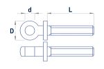 Augenschraube M1x12mm (10 Stk