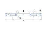 Wantenspanner M2x14mm (2Stk)