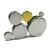 Scheibenmagnet  6 x 2 mm N45 Nickel