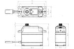 Savox Hochvolt Brushless Servo SB-2272MG (Heckservo)