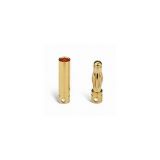 4 mm Goldstecker standard Version, Stecker u. Buchse