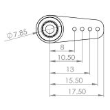 Servohorn Metall - 22mm - DS6125/M/H, HBL6625/M - 2 Stck