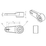 Servohorn Metall - klein - HBL8XX