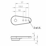 Servohorn Set - Lnge 26.5mm - Dicke 2mm