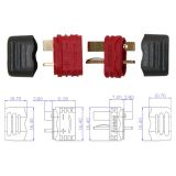 Deans Hochstromstecker Paar - V3 - mit Schutzkappe