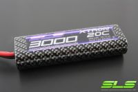 SLS XTRON 3000mAh 2S1P 7,4V 20C/40C Hardcase Rund