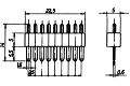 Stecker 9-polig, gerade, grau