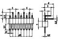 Stecker 9-polig, abgewinkelt,