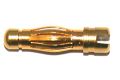 4 mm Goldverbinder, Stecker /