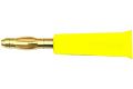 Bananenstecker 4 mm, gelb, ve